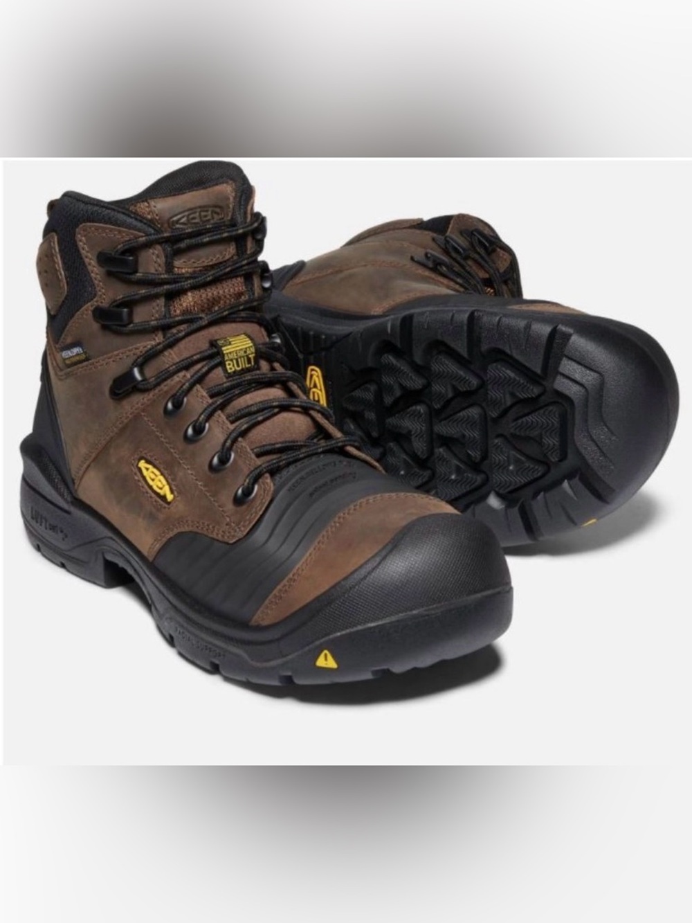 KEEN Utility Men's Portland 6" KBF Composite Toe Waterproof Work Boots Size 10D